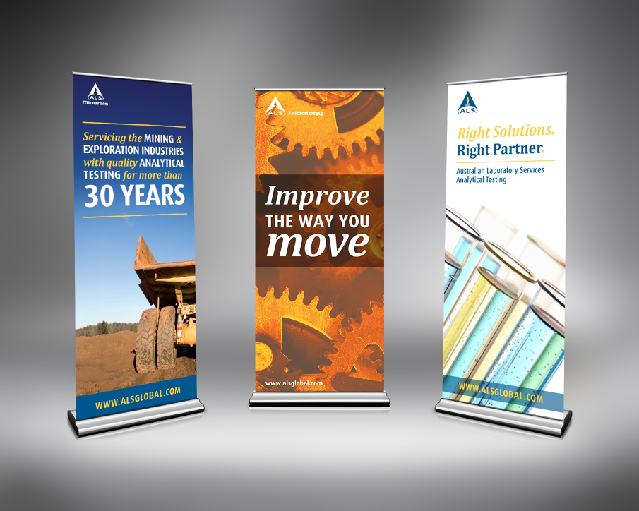 Pop Up Banner Design Ideas Pull Up Banner Concepts For ALS Minerals Left ALS Tribology Pop Up Banner Design Ideas Pull Up Banner Concepts For ALS Minerals Left ALS Tribology